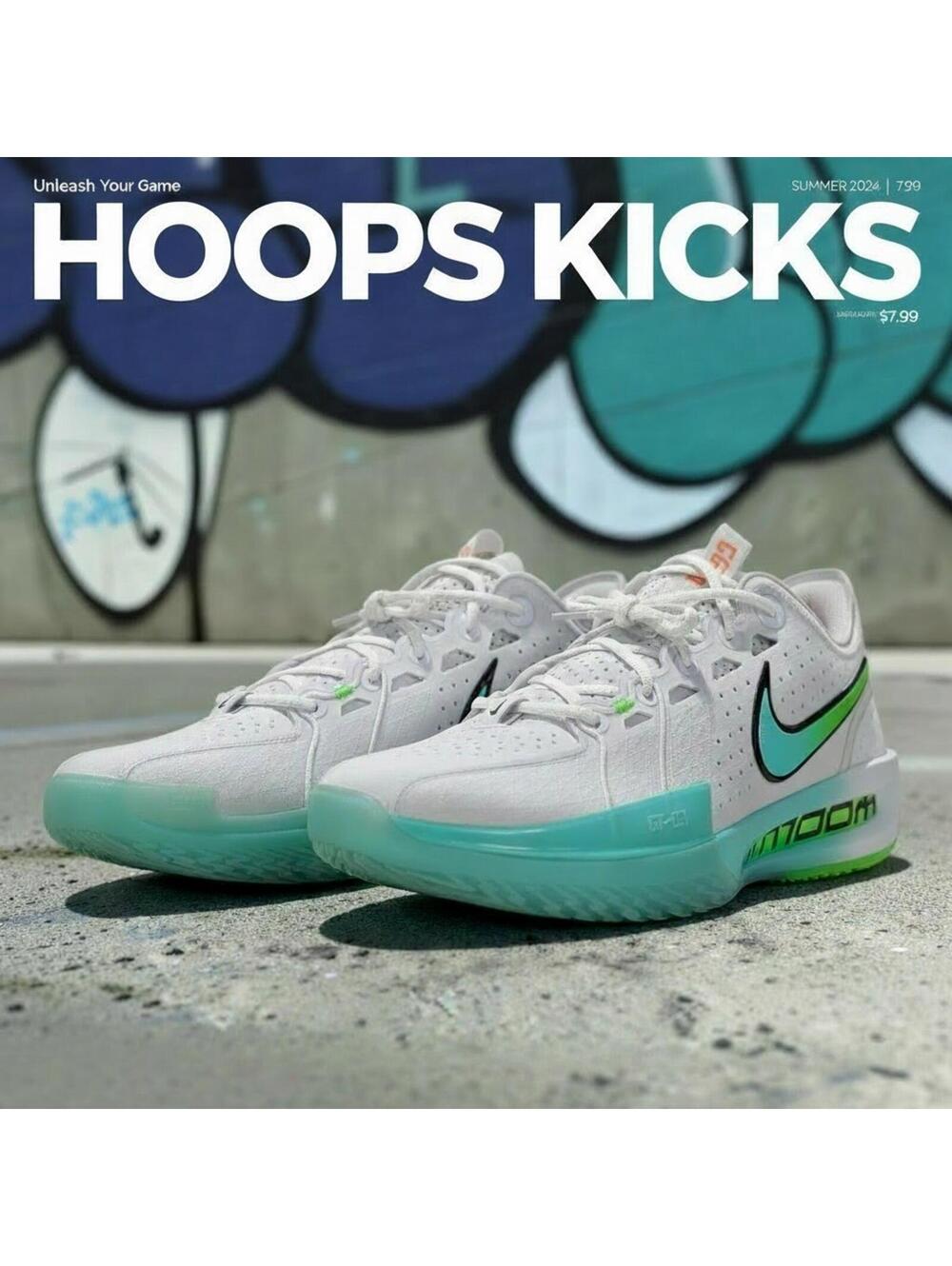 Nike Air Zoom G.T. Cut 3 White Bleached Turquoise Size 17 NWOT DV2913-107